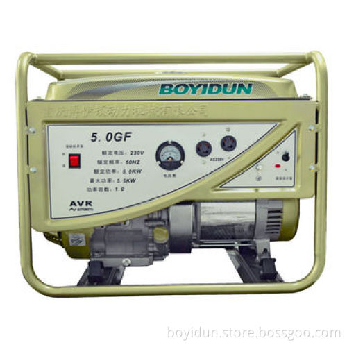 5kW electrical portable gasoline generator, sets 100% copper line